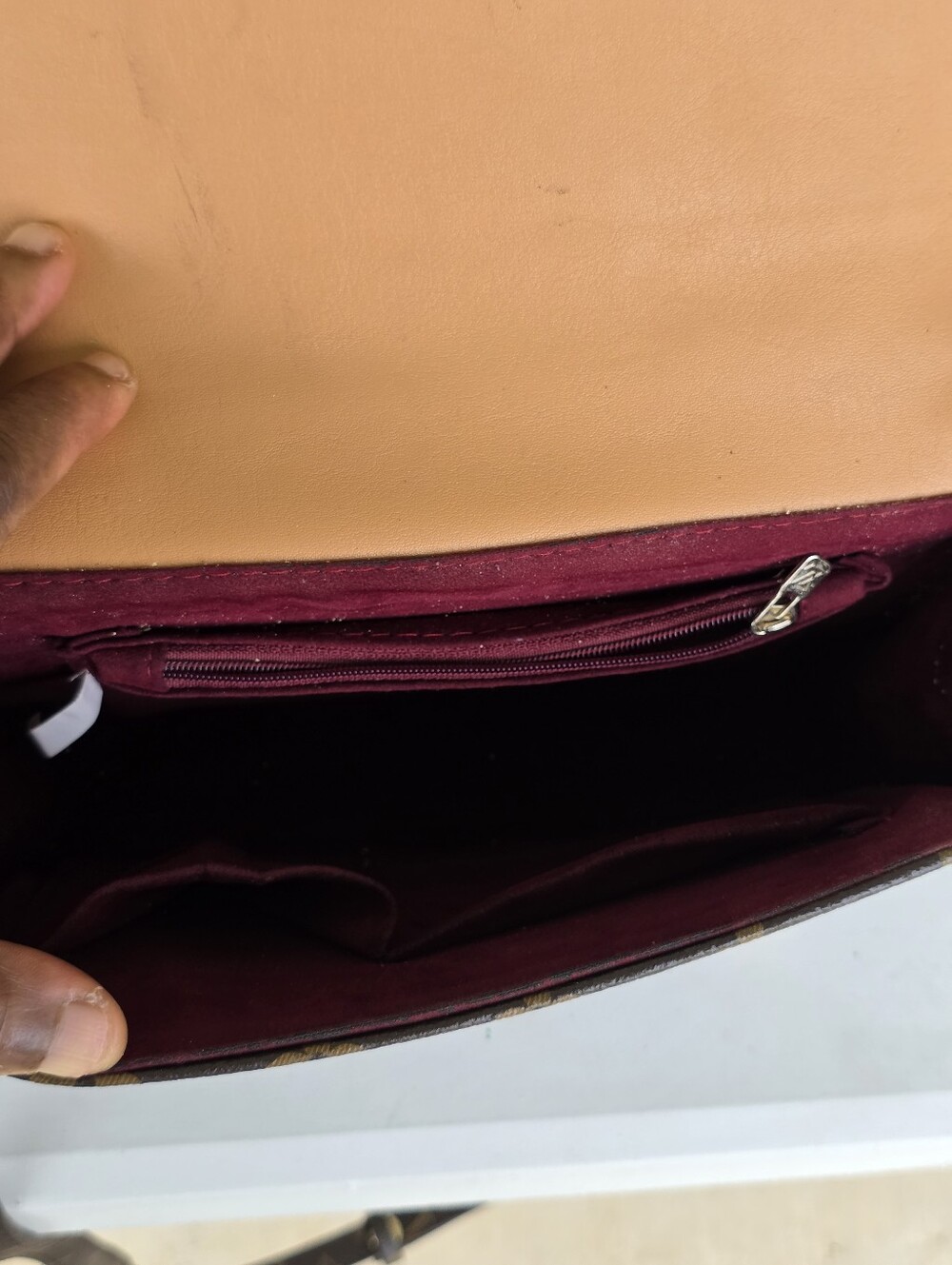 Louis Vuitton Monogram Louise East West Crossbody Shoulder Bag LV Lock Brown - Picture 14 of 15